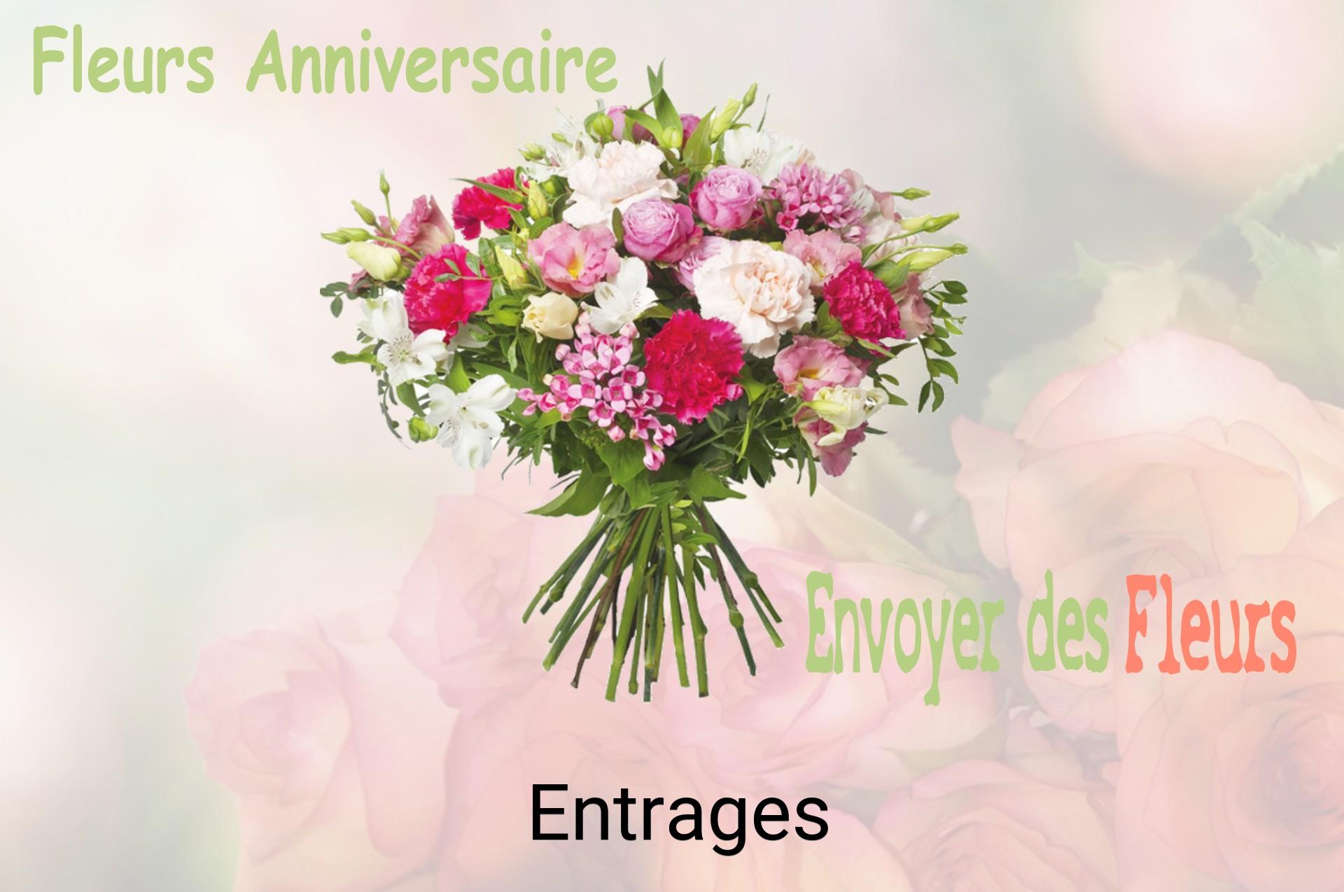 Bouquet de fleurs d’anniversaire livré à Entrages
